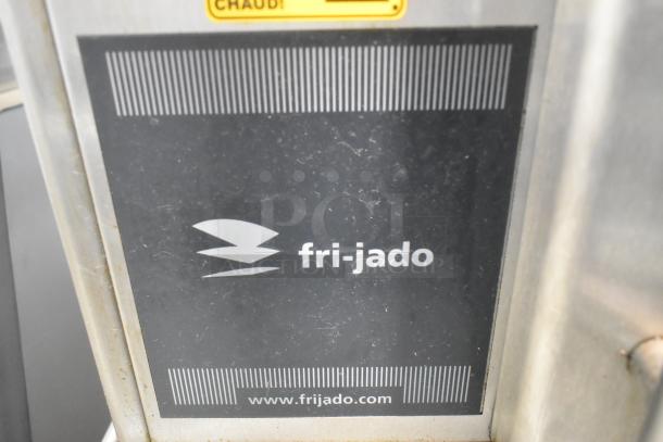 Fri-jado STG7-P stainless steel rotisserie oven label, 208V, 1 phase, commercial grade, electric powered.