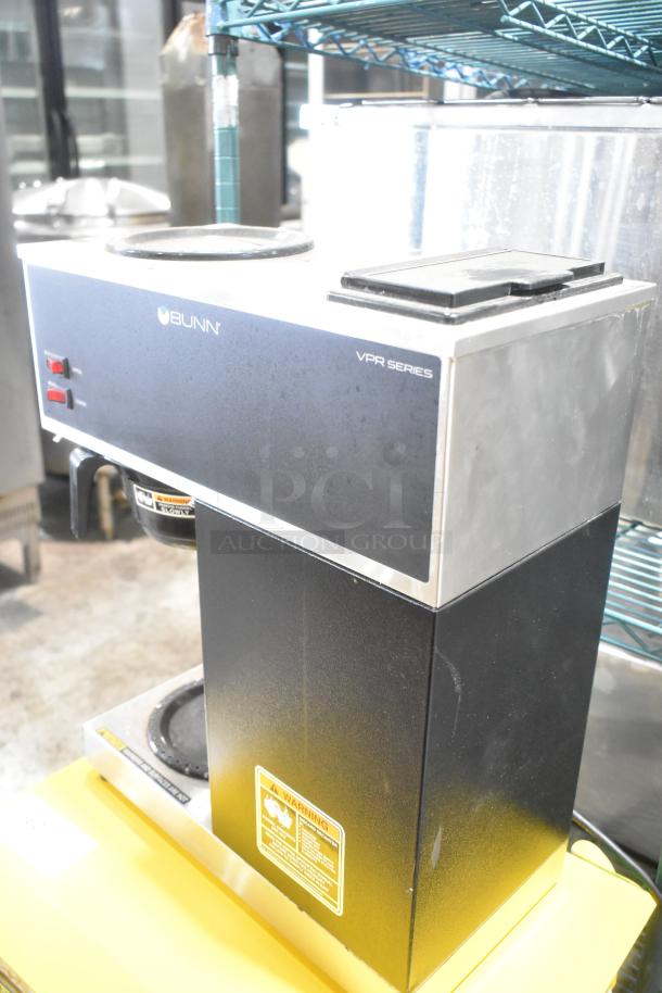 2023 Bunn VPR Stainless Steel Commercial Coffee Machine, 120V, 1 Phase, countertop model with visible control buttons.