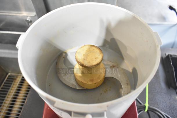 Robot Coupe R2N food processor with S Blade, 120V, 1 Phase. Metal build, countertop model, visible wear inside bowl.