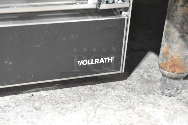 Brand new Vollrath COV-120-HS stainless steel convection oven with minor scratches. Model label visible. 120V, 1 Phase.