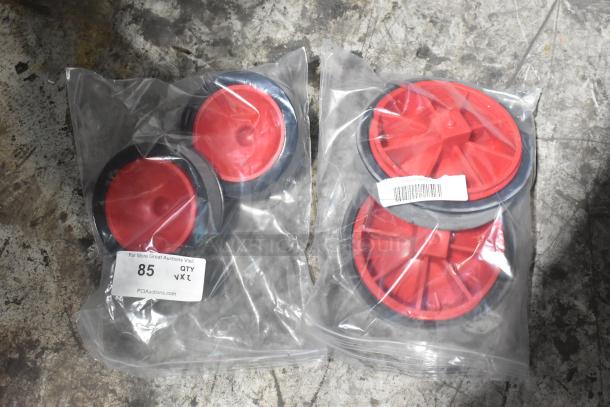 Two brand new Sioux Chief raised-head pipe barrel plugs, models 67A882ST602 and 67A882ST802, in sealed packaging.