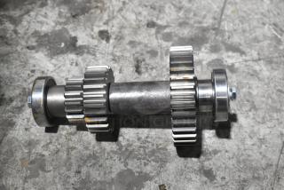 New metal gear assembly with visible scratches and dents; industrial-grade, sturdy construction, and precise craftsmanship.