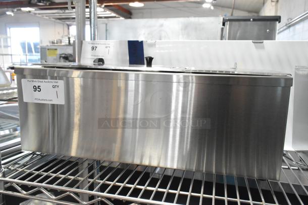 BRAND NEW Carnival King 382CDPW3 Stainless Steel 3 Qt. Triple Cone Dip Warmer, 120V, 2024 model, with minor scratches.