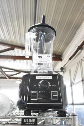 Brand new 2024 Galaxy 177GBB640V 3 1/2 hp commercial blender with toggle control, 64 oz. Tritan jar, and slight scratch and dent.