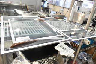 Brand new Avantco glass lids, compatible with DFF9, ADC-12, ADC-GEL-13, DFF20-HC Freezers. Includes item tags.