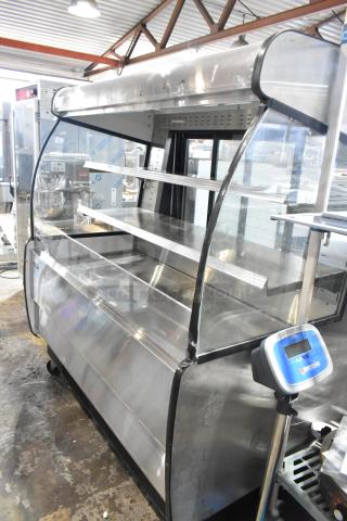 Federal Industries RSSM560SC-5 open merchandiser, metal, 120/208-240V, 1-phase, commercial use, good condition.