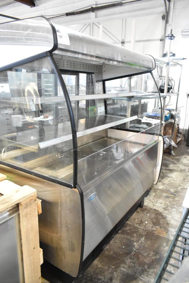 Federal Industries RSSM560SC-5 open merchandiser, metal floor style, used condition, 120/208-240V, 1 phase.