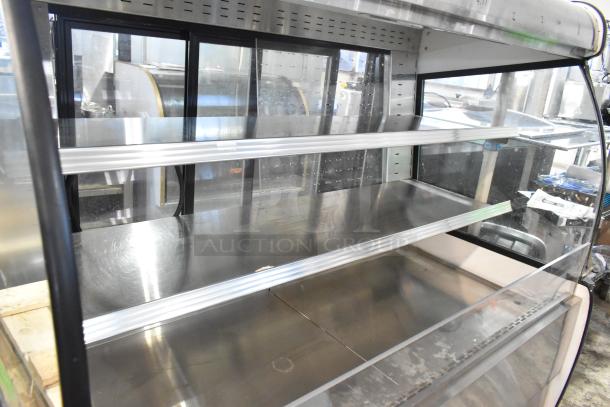 Federal Industries RSSM560SC-5 metal commercial floor merchandiser, open Grab N Go style, sleek metal shelves, excellent condition.