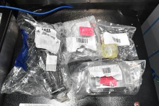 Four brand new items in packaging: Bron Coucke cutting blade, Amana LED lamp, Estella lubricating oil, Lavex brush roll.