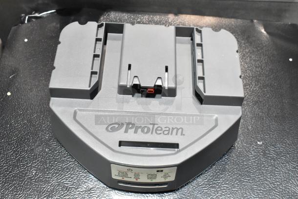 Brand new ProTeam 1076420 backpack vacuum cleaner base, scratch and dent condition, logo, and labels visible.