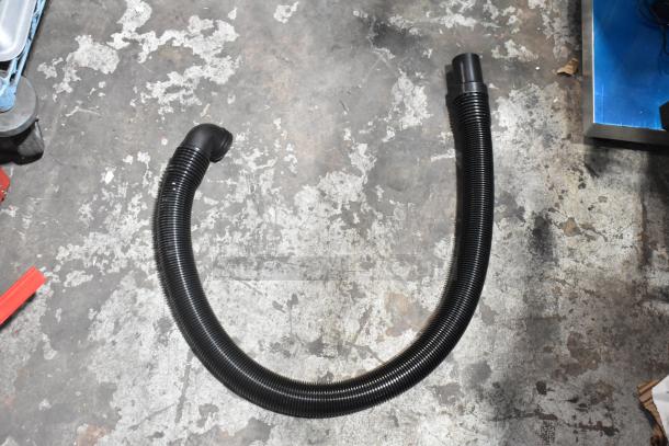 Flexible vacuum hose for ProTeam 1076420 Backpack Vacuum, brand new with minor scratches and dents, black color.