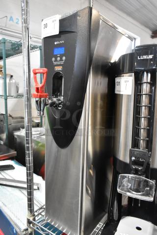 BRAND NEW Bunn H5X 43600.0002 hot water dispenser, 5-gallon, stainless steel, 208V, 1 phase, scratch and dent condition.