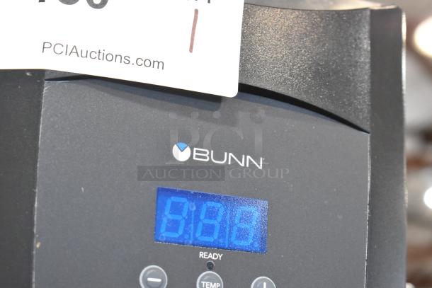 BRAND NEW Bunn H5X 43600.0002 hot water dispenser, stainless steel, 5-gallon, digital display, minor scratches, 208V, 1 phase.