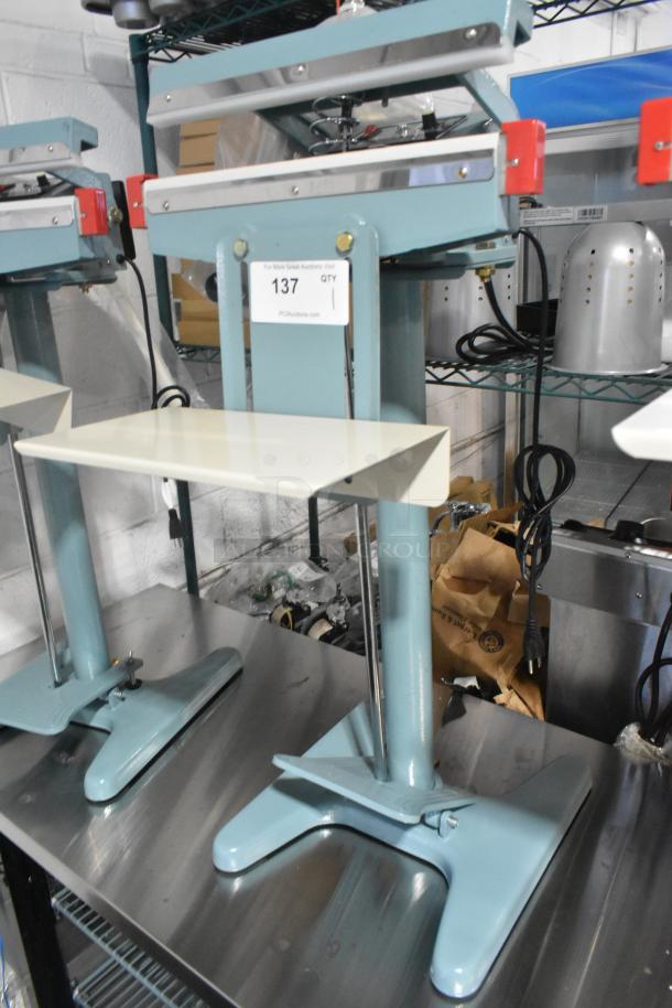Brand new scratch and dent 2025 Galaxy PFS-350 foot-operated impulse bag sealer with timer, 110V, 1 phase.