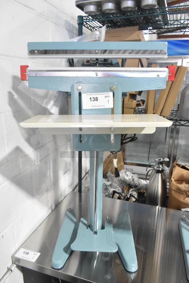 BRAND NEW SCRATCH AND DENT 2025 Galaxy PFS-450 Metal Foot-Operated Impulse Bag Sealer with Timer, 110V. Model PFS-450.