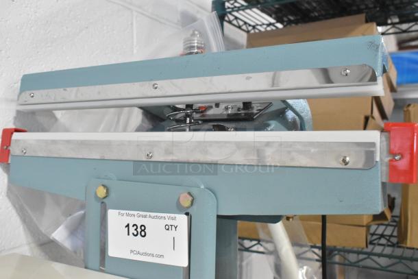 BRAND NEW Galaxy PFS-450 Metal Foot-Operated Impulse Bag Sealer, 2025 model, with timer. 110V, 1 Phase, slight scratches.