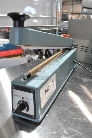 BRAND NEW 2025 Galaxy FS-300M 12" Impulse Heat Bag Sealer, scratch and dent, with cutter and timer, 110V, 1 Phase.