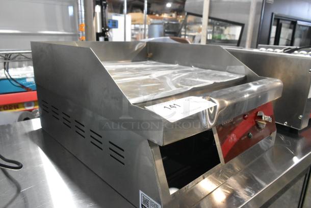 Brand new Avantco 177EG16N 16" electric countertop griddle. Stainless steel, 120V, 1 phase. Scratch and dent condition.