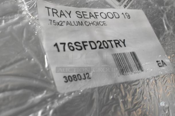 Label showing "176SFD20TRY" model, 19 3/4" x 2" aluminum tray, new condition, wrapped in clear plastic.