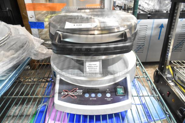 BRAND NEW 2024 Waring XPress WSC300 Dual-Surface Non-Stick Electric Cooktop, aluminum, 120V, minor cosmetic imperfections.