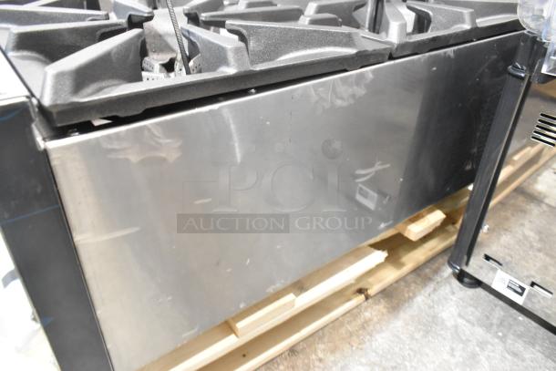 BRAND NEW Garland G36-6T Stainless Steel 6 Burner Range, Natural Gas, Scratch and Dent, with Back Splash.