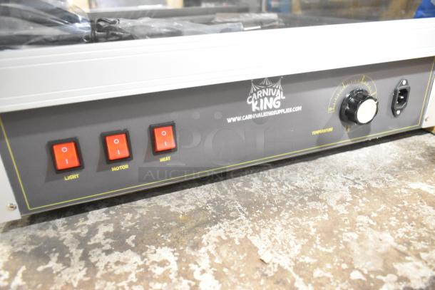 BRAND NEW Carnival King 382HPW12D2S 12" warmer. Features light, motor, heat controls. 120V, 1 Phase. Minor scratches.