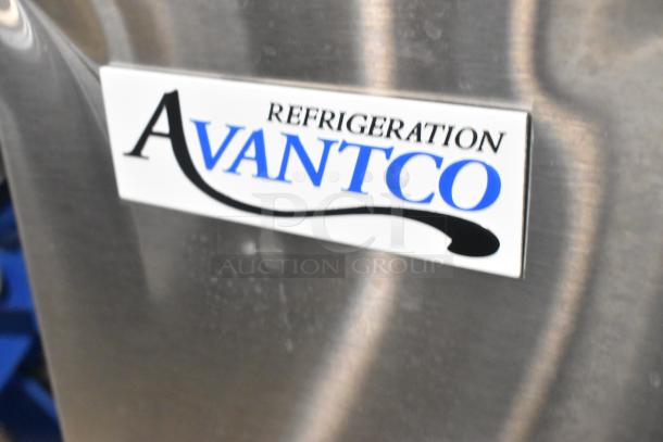 Avantco stainless steel 3-door back bar cooler, scratch and dent, 115 volts, 1 phase, brand new, commercial use.