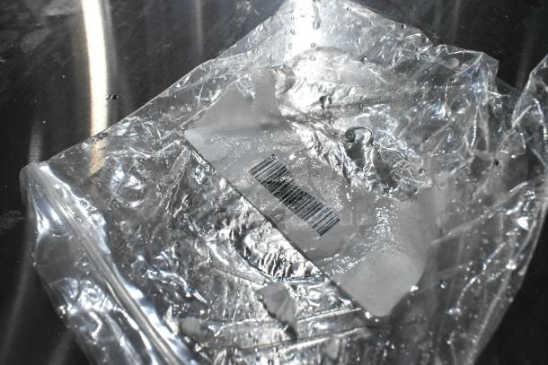 Clear plastic bag with barcode, possibly containing Southbend replacement parts. 

