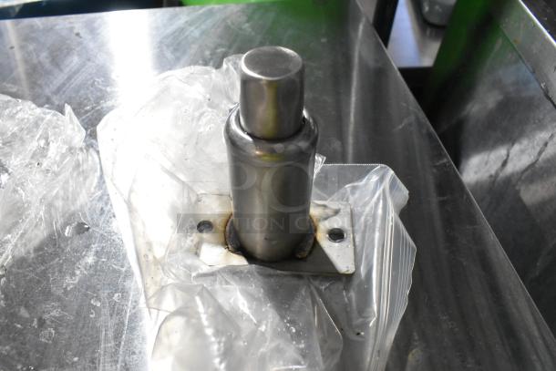 Bundle of five new Southbend appliance parts, including 1190573 T-Stat knob and 1183200 hot surface ignitor, showing minimal wear.