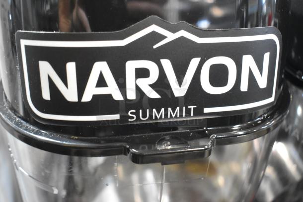 Brand new Narvon Stainless Steel 3 Hopper Slushie Machine, 115V, 1 Phase. Scratch and dent condition.