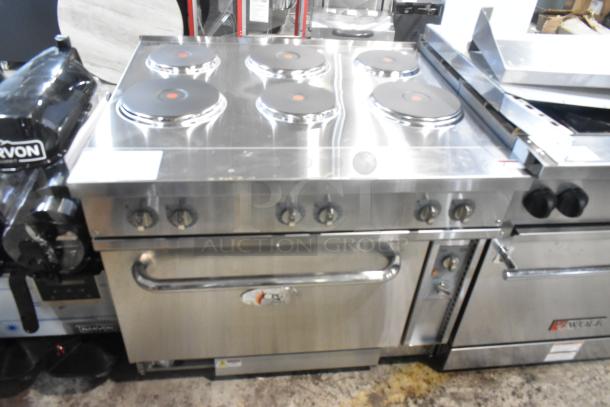 BRAND NEW SCRATCH AND DENT! 2024 CPG 351ER36SD 6-Burner Stainless Steel Electric Range with Oven, 240V, 1 Phase.