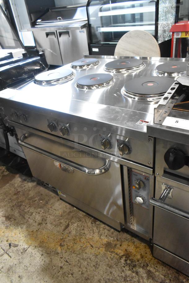 BRAND NEW 2024 CPG 351ER36SD Stainless Steel 6-Burner Electric Range, Standard Oven, 240V, 1 Phase. Scratch and dent condition.