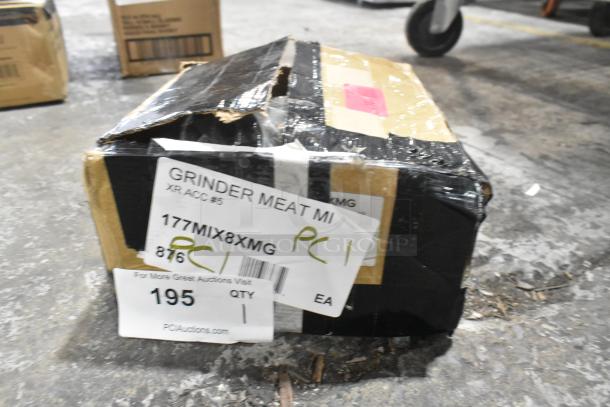 Brand new Avantco 177MIX8XMG #5 Hub Meat Grinder Attachment box, scratch and dent condition, for MIX8 Mixers.