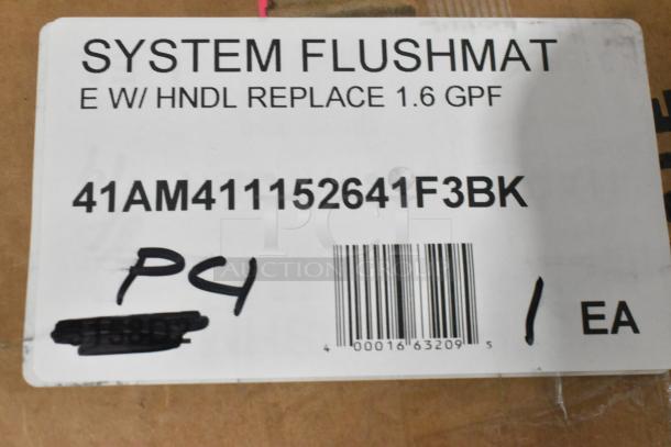 Brand new Flushmate M-101526-F3BK 503 Series, 1.6 GPF system with handle kit and 3-in-1 wrench, scratch and dent condition.
