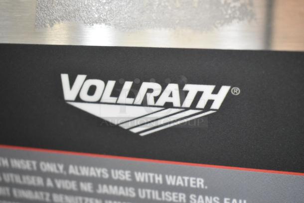 BRAND NEW Vollrath TW-27R stainless steel food warmer, 120V, 1 Phase, with visible branding and usage instructions.