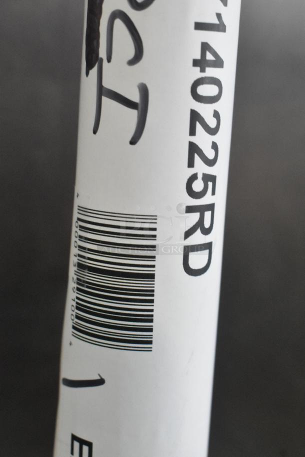BRAND NEW SCRATCH AND DENT! Carlisle 27140225RD Sparta 60" red fiberglass broom/squeegee handle. Barcoded label shown.
