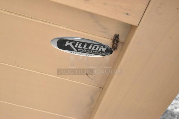 Killion Metal Commercial Open Grab N Go Merchandiser label, beige finish, 208/230 Volts, 1 Phase.