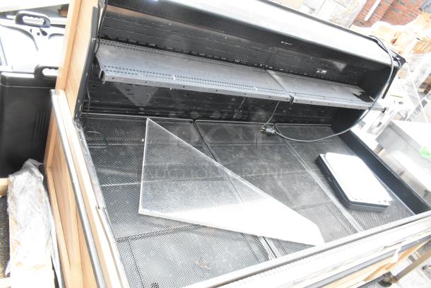 Killion Metal Commercial Open Grab N Go Merchandiser, 208/230 Volts, 1 Phase. Good condition, metal shelves, glass panel.