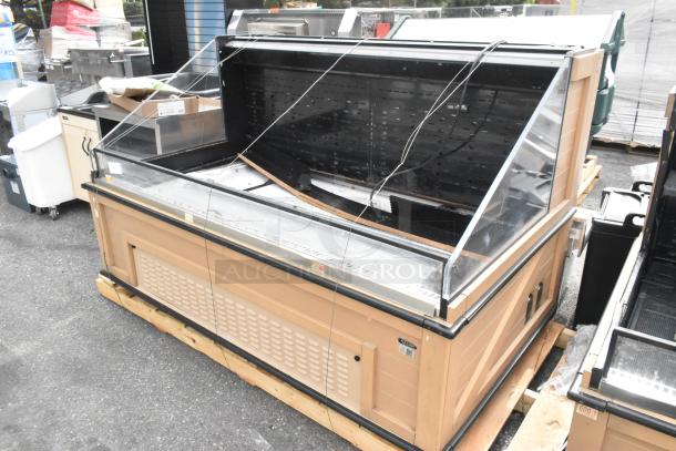 Killion Metal Commercial Open Grab N Go Merchandiser, 208/230 Volts, 1 Phase, featuring glass panels, suitable for retail display.
