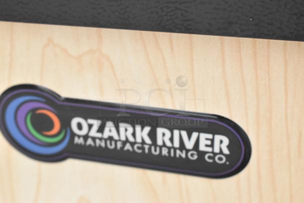 BRAND NEW Ozark River Lil Premier portable hot water hand sink with laminate cabinet, single basin, commercial casters.