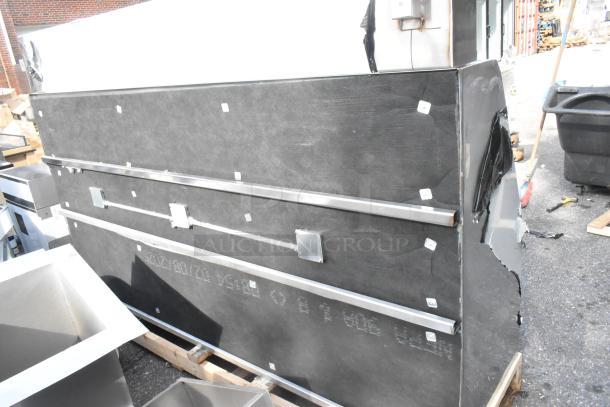 Clark Stainless Steel Commercial Grease Hood with Make Up Air Vent, scratch and dent condition, brand new.