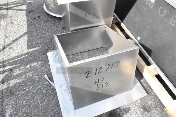 Clark vent pieces, brand new with minor scratches and dents, visible markings "212717" and "4/12". Auction for two.