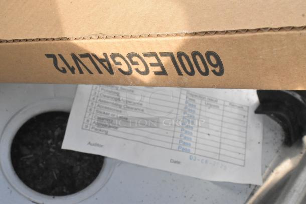 BRAND NEW Steelton 522CS11818N Single Bay Sink, scratch and dent condition, inspection report visible with all "Pass" results.