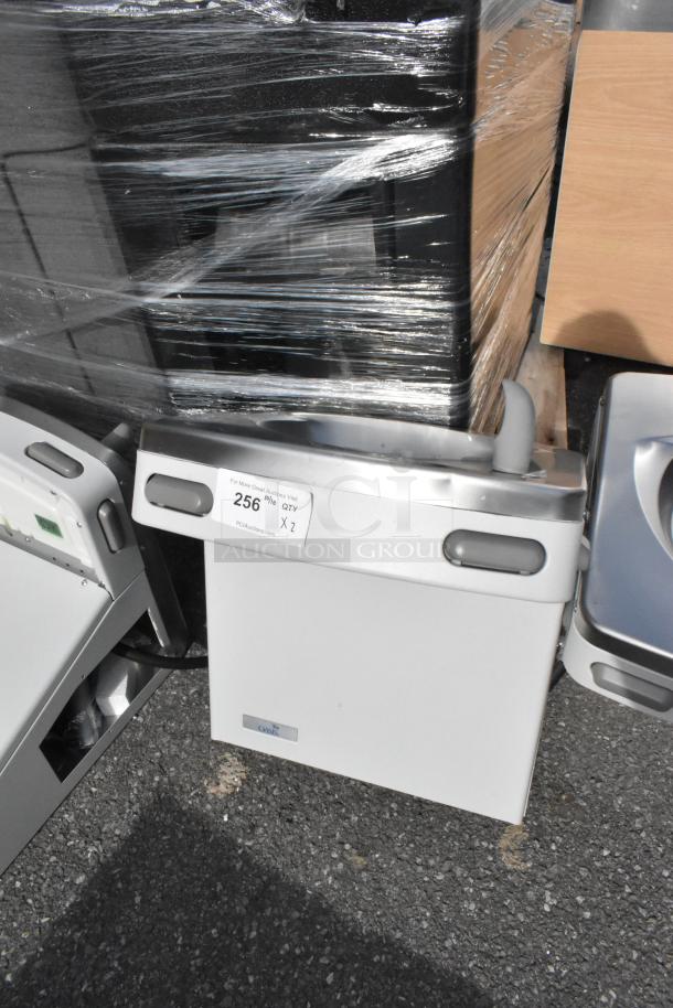 Brand new Oasis Versacooler II PG8ACSL-SK310 bi-level drinking fountain in greystone, 8 GPH, 115V, 1 phase.