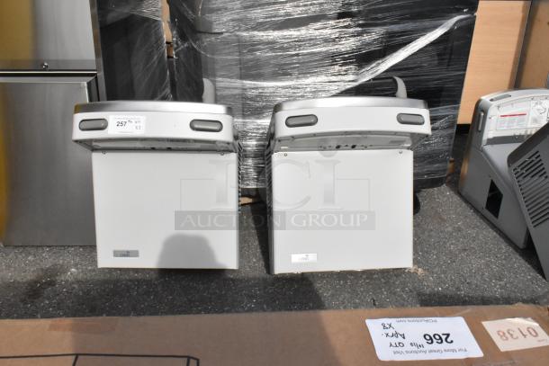 Oasis PG8ACSL-SK310 Versacooler II, 8 GPH bi-level drinking fountain, greystone, brand new scratch and dent, 115V, 1 phase.