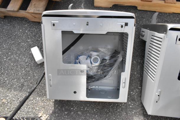 Brand new Oasis PG8ACSL-SK310 Versacooler II, 8 GPH Greystone bi-level drinking fountain, scratch and dent, 115V, 1 phase.