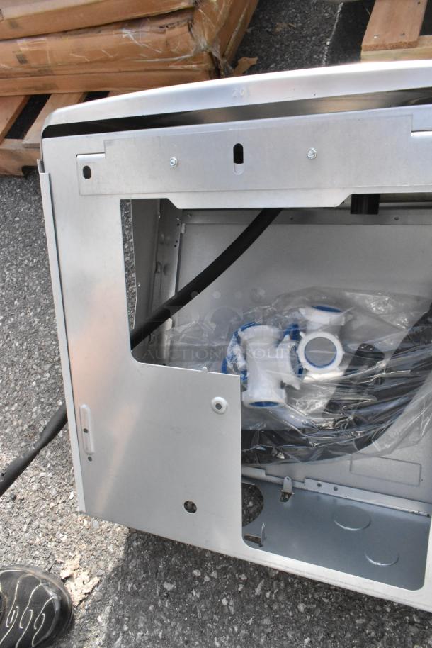 Oasis PG8ACSL-SK310 Versacooler II bi-level drinking fountain, new with visible parts, showing some scratches.