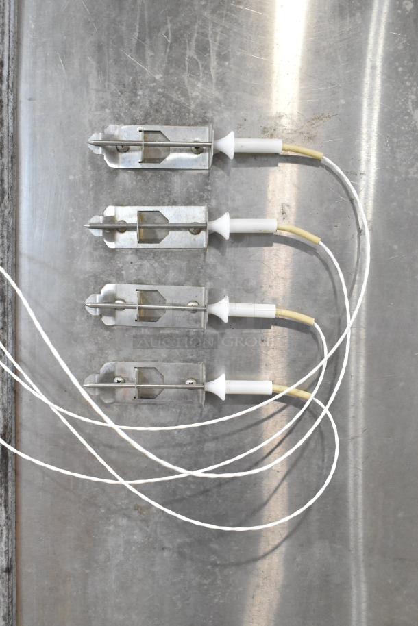 Randell BC-18 stainless steel blast chiller probes. Set of four, intact condition, suitable for 115/230 volts, 1 phase.