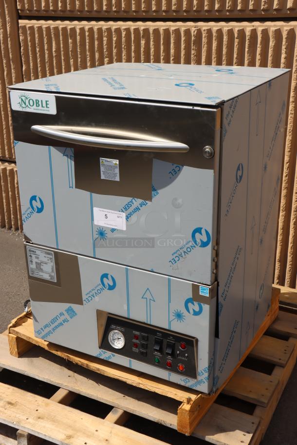 Noble Warewashing WAREFORCE UL-30 dishwasher, low temperature, 24 racks/hour, 115 volts, minor scratches, serial 24K426555.