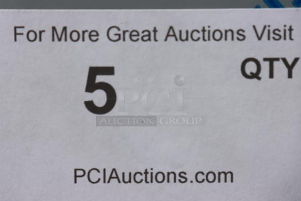 A close-up of a label showing the number 5 and the website PCIauctions.com.
